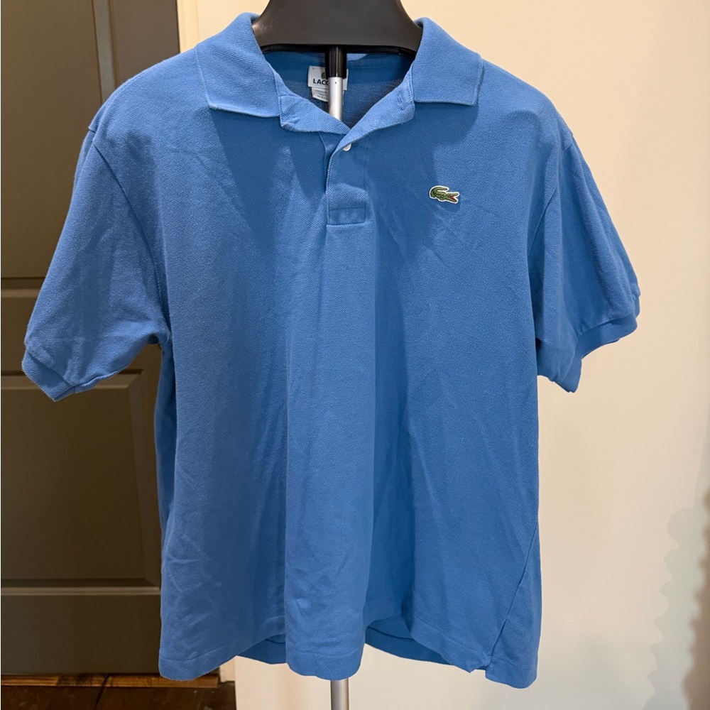 Men’s Lacoste Blue Polo – Size 7 – New